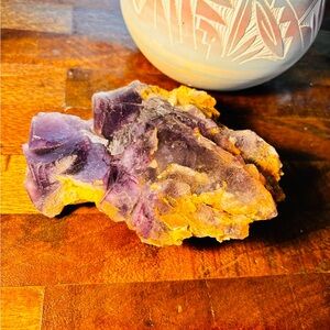 Purple and Orange Crystal Cluster